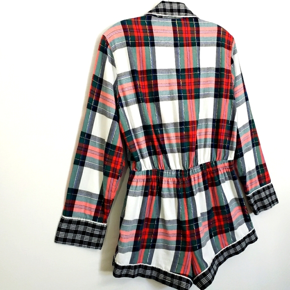 Victoria's Secret Tarten Plaid Like New PJ ❤ Romper - Picture 14 of 15